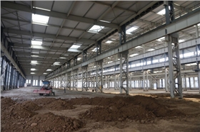 雅洁管业10000平方米的大厂房建立